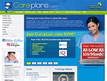 Tablet Screenshot of careplans.com
